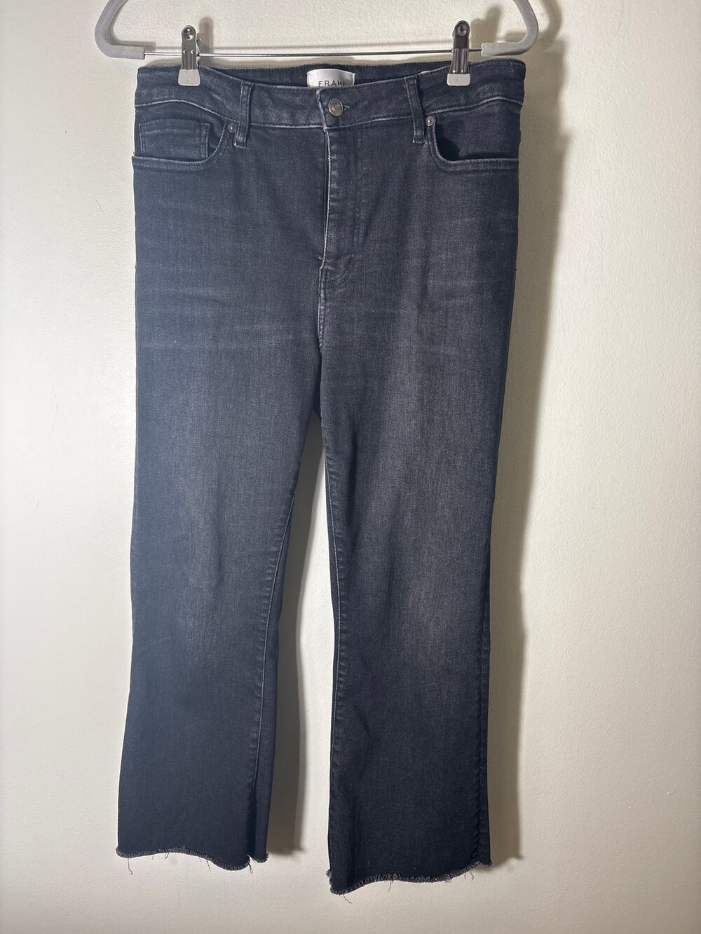FRAME Black "Le Crop Mini Boot" Sz 32